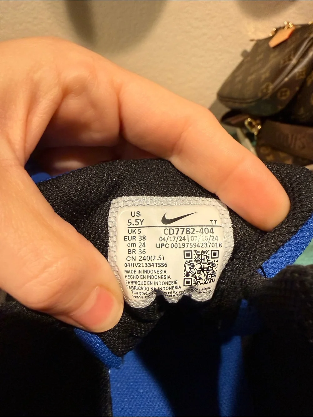 Nike Youth High-Tops in Blue and Black
